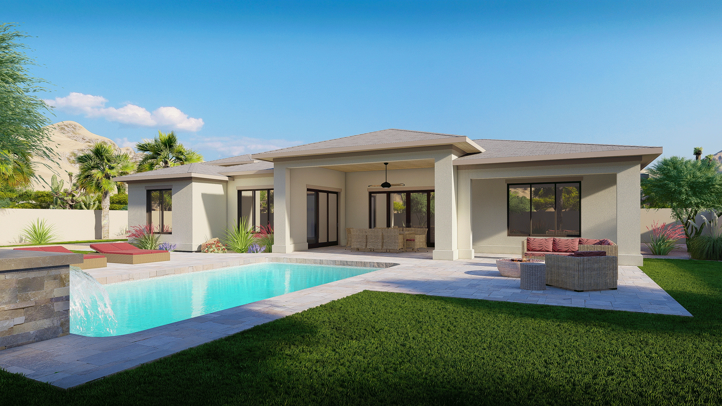 Arizona Floor Plan by Lexar Homes Denali SW Prairie with RV Garage Exterior Photo