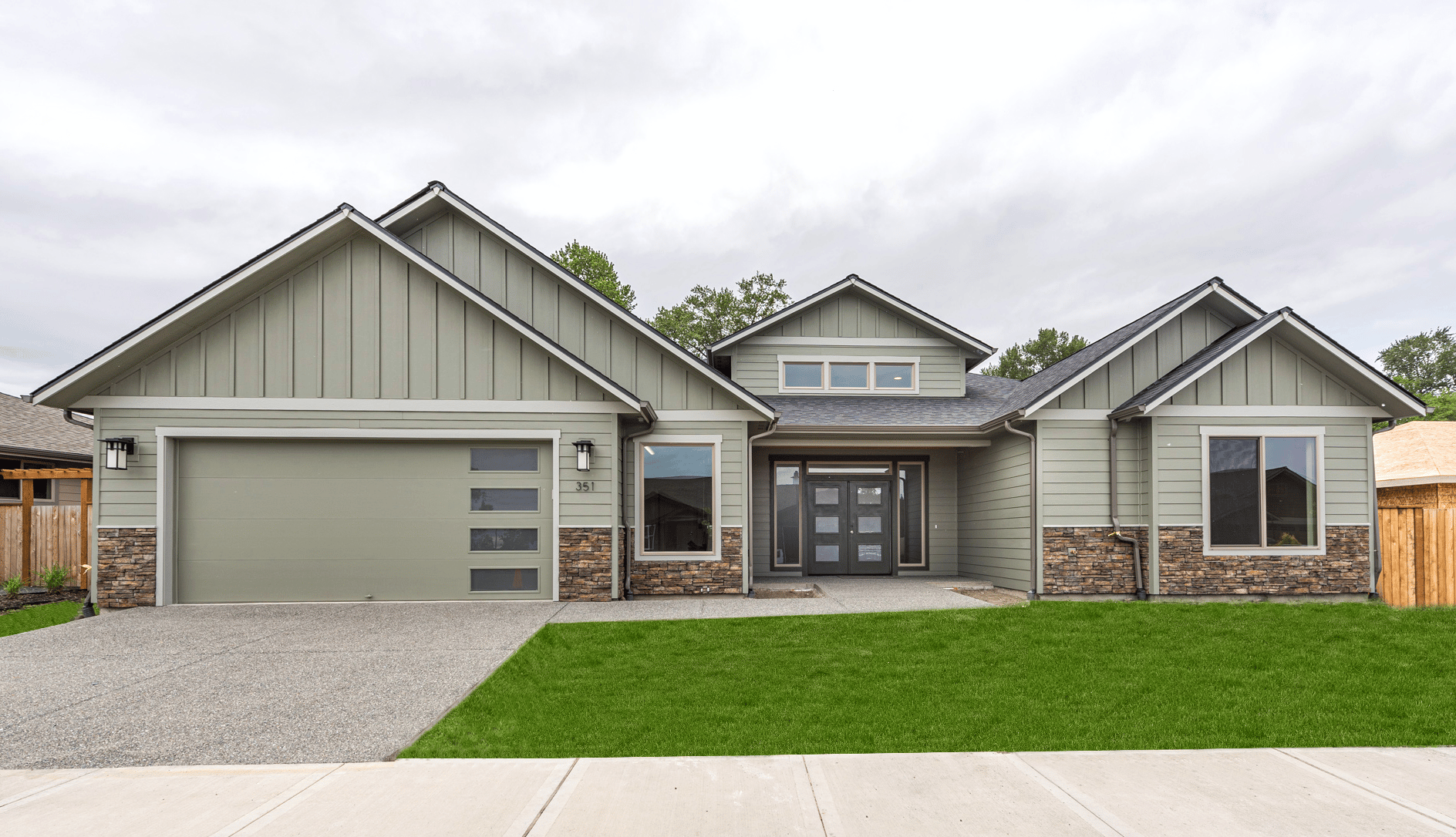 Lexar Homes Glenview Traditional Home Plan Exterior Photo