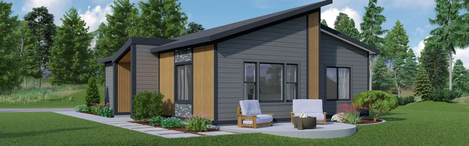 modern adu home exterior rendering
