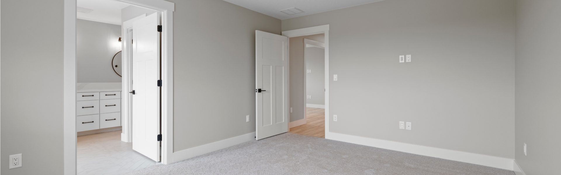 Spacious primary bedroom