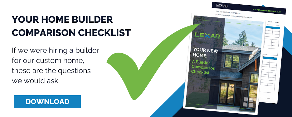 Custom home builder comparison checklist image to direct to download