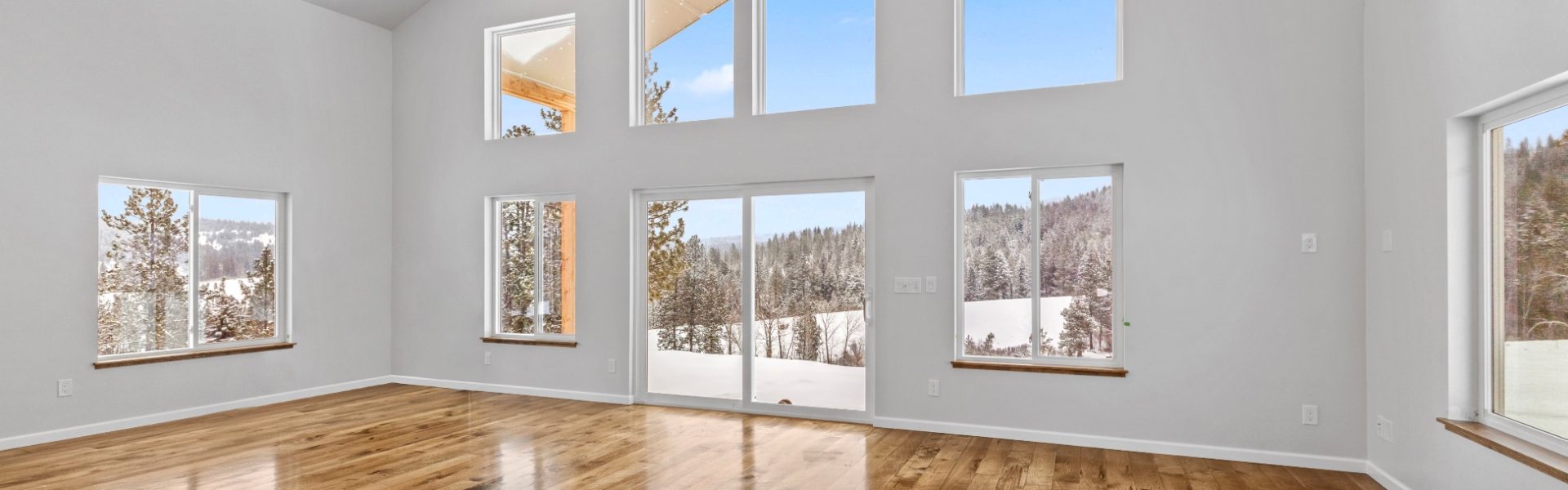 Great room with large picture windows